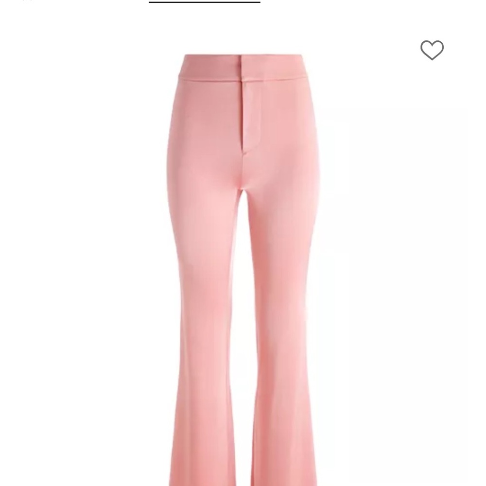 Alice + Olivia Pink Flare Pants